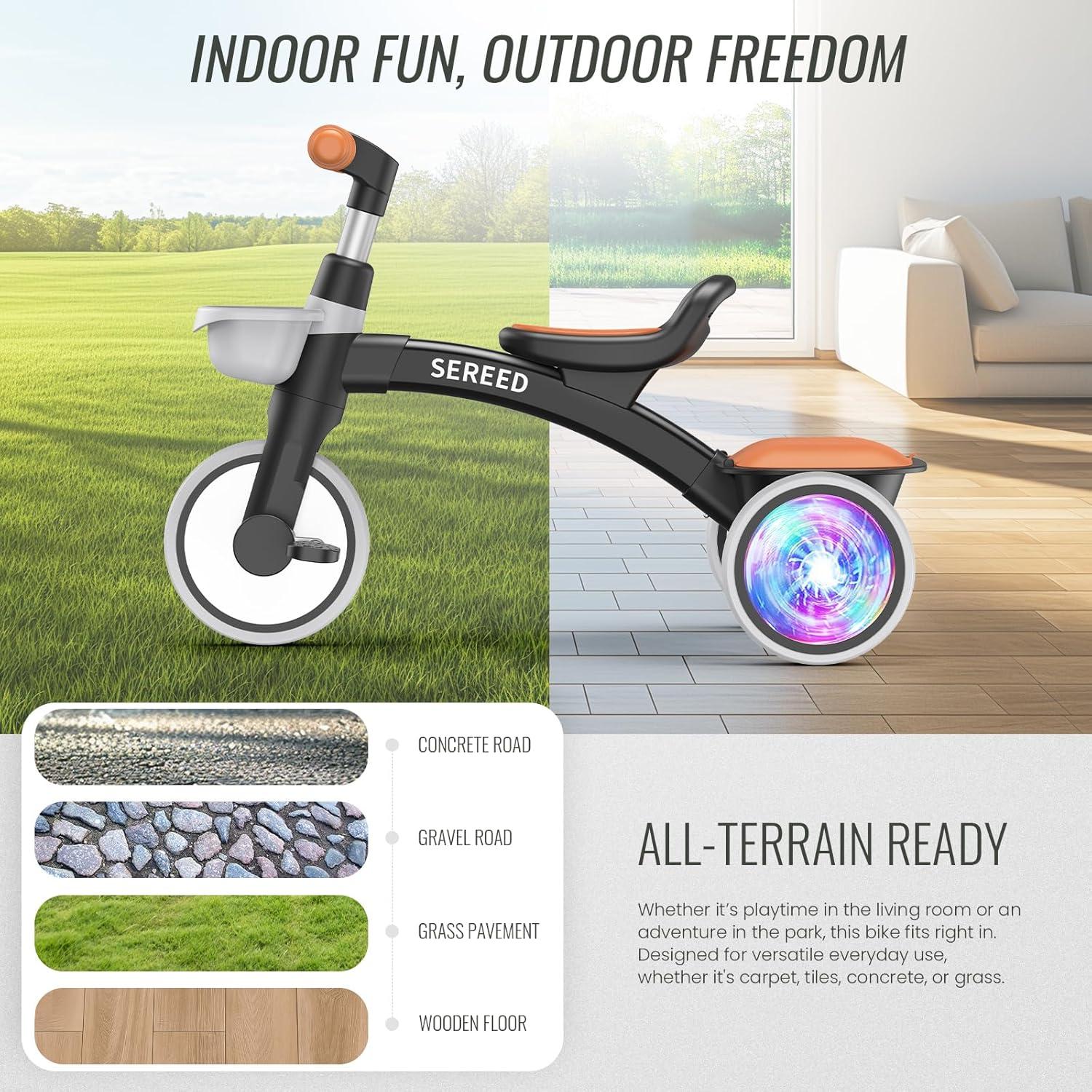 Our Review: SEREED Toddler Trike - Bright, Smooth Ride